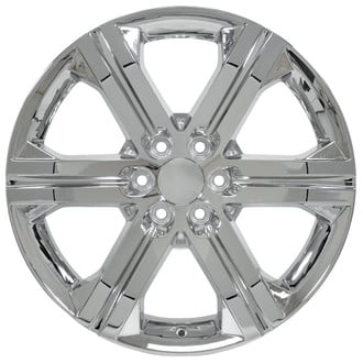 OE Wheels® - 6 I-Spoke Chrome 22x9 Alloy Factory Wheel - Replica