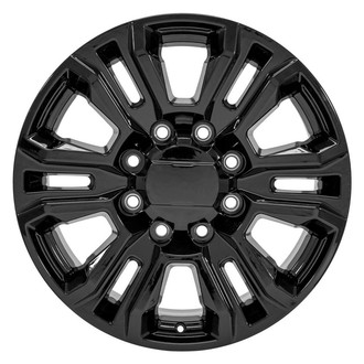 OE Wheels® - 6 Double-Spoke Gloss Black 20x8.5 Alloy Factory Wheel - Replica