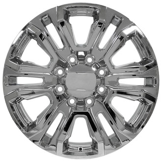 OE Wheels® - 6 Double-Spoke Chrome 22x8.5 Alloy Factory Wheel - Replica