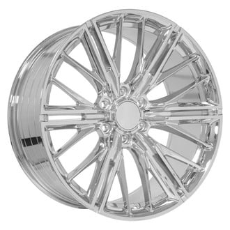 OE Wheels® - 6 W-Spoke Chrome 22x9.5 Alloy Factory Wheel - Replica