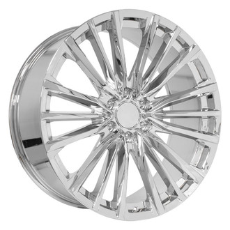 OE Wheels® - 6 W-Spoke Chrome 24x10 Alloy Factory Wheel - Replica