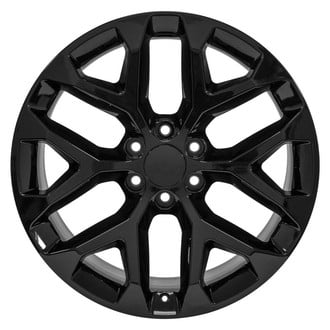 OE Wheels® 9518402 - 6 Y-Spoke Gloss Black 22x9 Alloy Factory Wheel - Replica