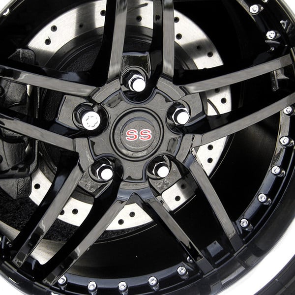 OE Wheels® - Black Wheel with Chrome Lip