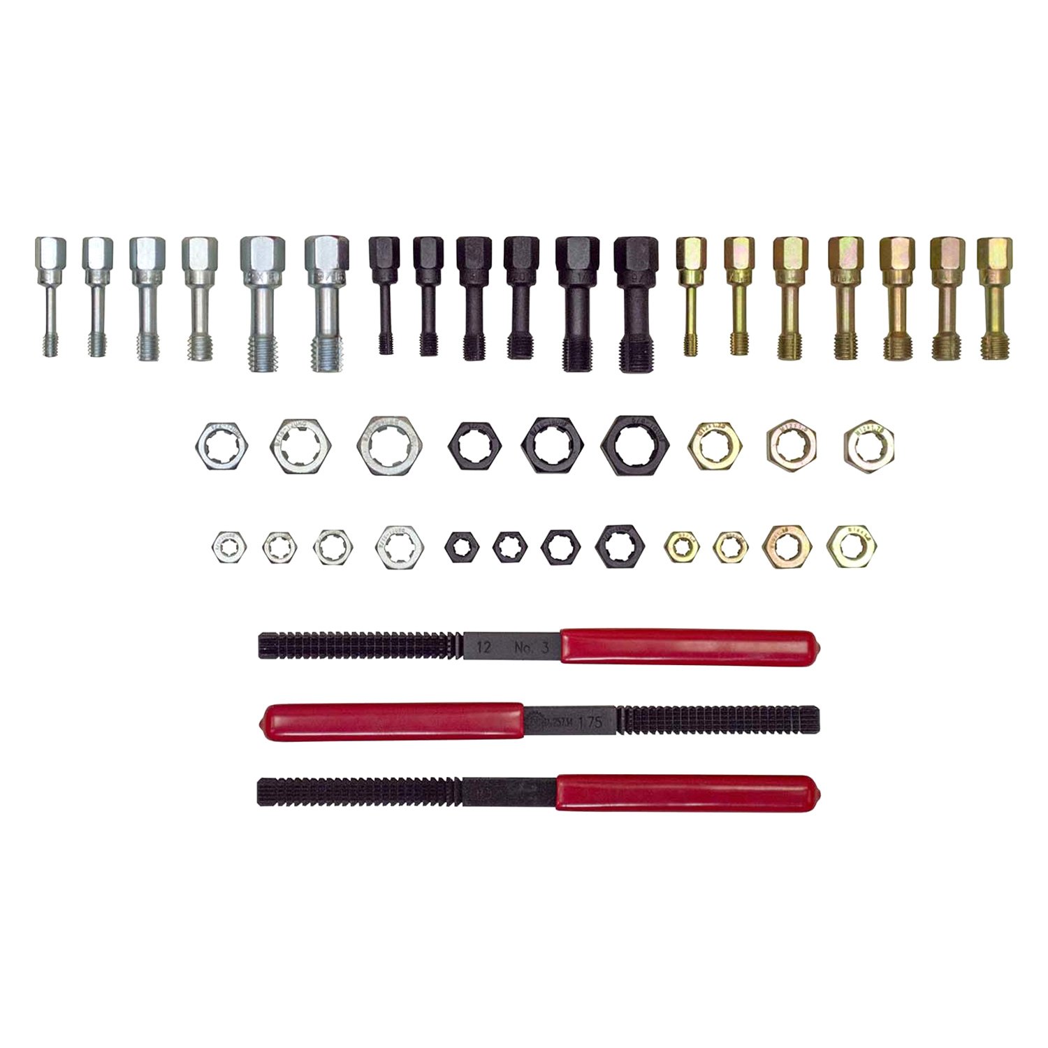 OEM Tools® 27142 UNC and UNF Thread Repair Master Kit (43 Pieces)