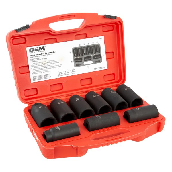 OEM Tools® - 9-Point Deluxe Axle Nut Socket Set