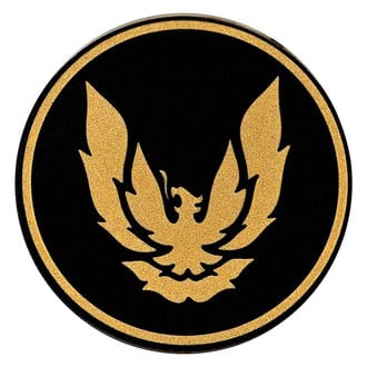 OER® - "Firebird GTA" Gold Logo/Black Background Wheel Center Cap Emblem