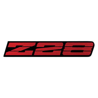 OER® - "Z28" Red Rocker Panel Emblem