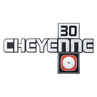 2x For Chevy Cheyenne Fender Tailgate Badge Logo Emblem Truck Sport Chrome