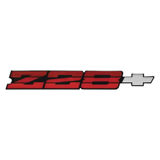 OER® - "Z28 with Bowtie" Dark Red Rear Panel Emblem