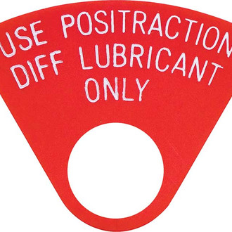 OER® - 12 Bolt; 1" Red Rear End Positraction Tag