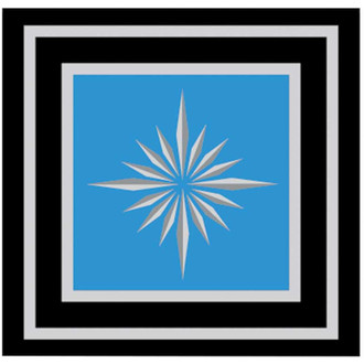 OER® - "Starburst" Seat Belt Buckle Decal Emblem