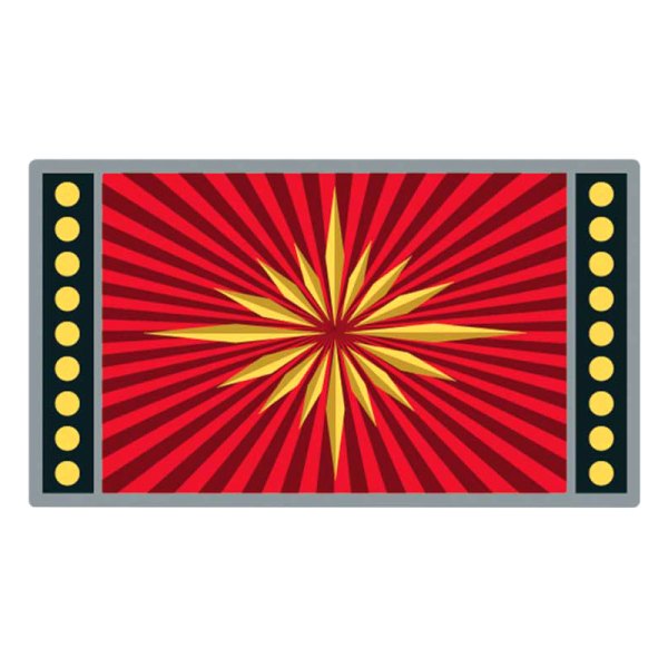OER® - Gold/Red Seat Belt Emblem Set