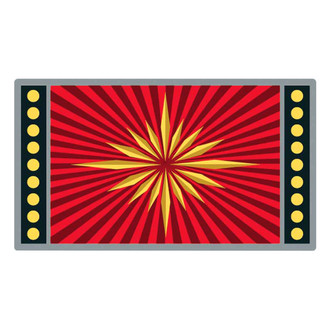 OER® - Gold/Red Seat Belt Emblem Set