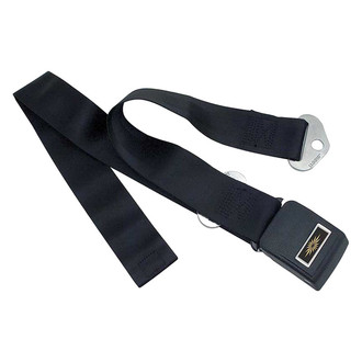 OER® - Front/Rear Seat Belt Assembly, Black with Gold Logo