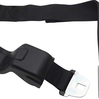 OER® - Front/Rear Seat Belt Assembly, Black with Gold Logo