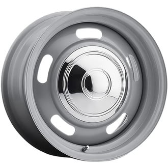 OER® 154732P - Classic Rally Argent Silver 15x8 Steel Factory Wheel