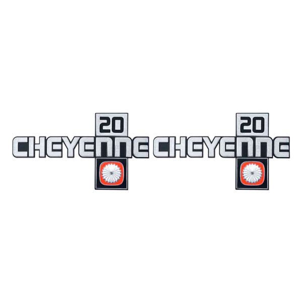 OER® - "Cheyenne 20" Chrome Front Fender Emblem