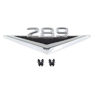 OER® - "289" Chrome/Black Front Fender Emblem