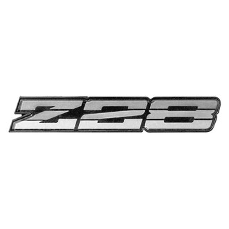 OER® - "Z28" Silver Rocker Panel Emblem