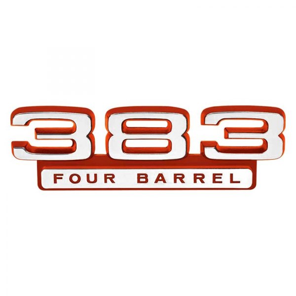 OER® - "383 Four Barrel" Front Fender Emblem