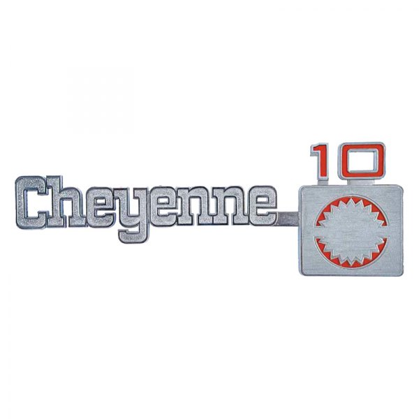 OER® - "Cheyenne 10" Chrome Front Fender Emblem