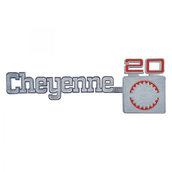 OER® - "Cheyenne 20" Chrome Front Fender Emblem