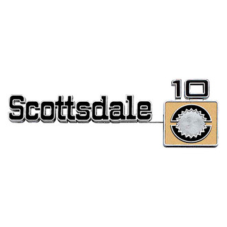 OER® - "Scottsdale 10" Front Fender Emblem