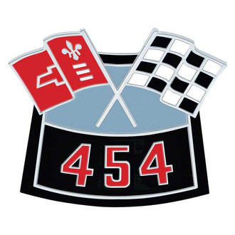 OER® - "454" Crossed Flags Die-Cast Air Cleaner Emblem