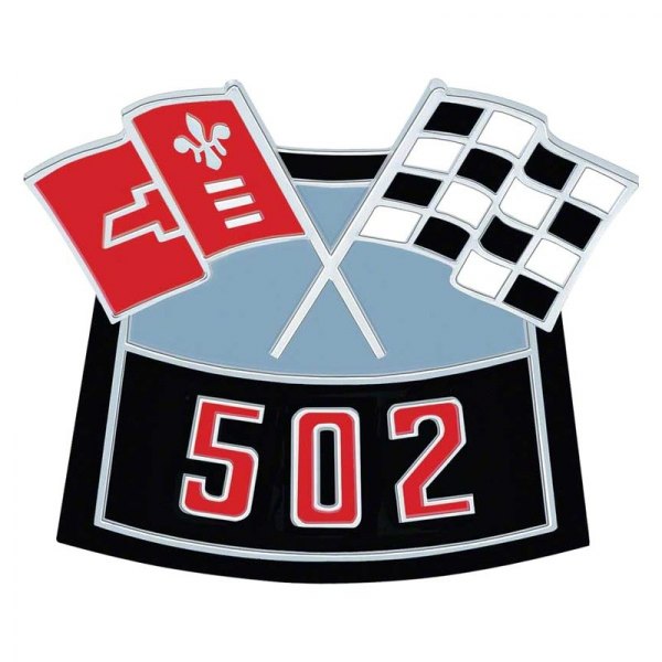 OER® - "502" Crossed Flags Die-Cast Air Cleaner Emblem
