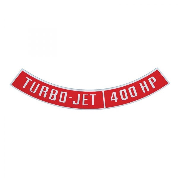 OER® - "Turbo-Jet 400 HP" Die-Cast Air Cleaner Emblem