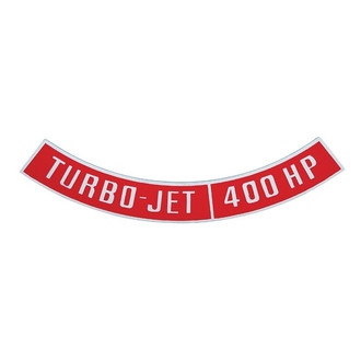 OER® - "Turbo-Jet 400 HP" Die-Cast Air Cleaner Emblem