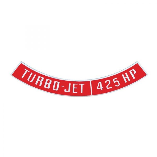 OER® - "Turbo-Jet 425 HP" Die-Cast Air Cleaner Emblem