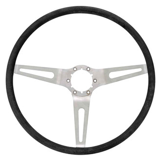 OER® - 3-Spoke Comfort Grip Steering Wheel with Silver Spokes
