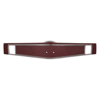 OER® - Red Steering Wheel Shroud with Chrome Hot Stamp Trim