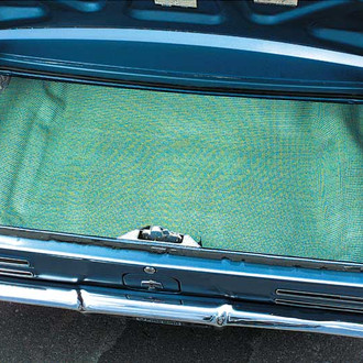 OER® - Black/Aqua Houndstooth Molded Vinyl Replacement Trunk Area Carpet