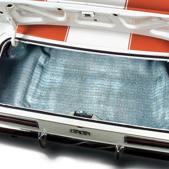 OER® - Black/Aqua Houndstooth Molded Vinyl Replacement Trunk Area Carpet