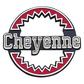 OER® 6258324 - "Cheyenne" Chrome Rear Quarter Panel Emblem