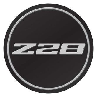 OER® - Black Wheel Hub Cap Emblem With Silver Z-28 Logo