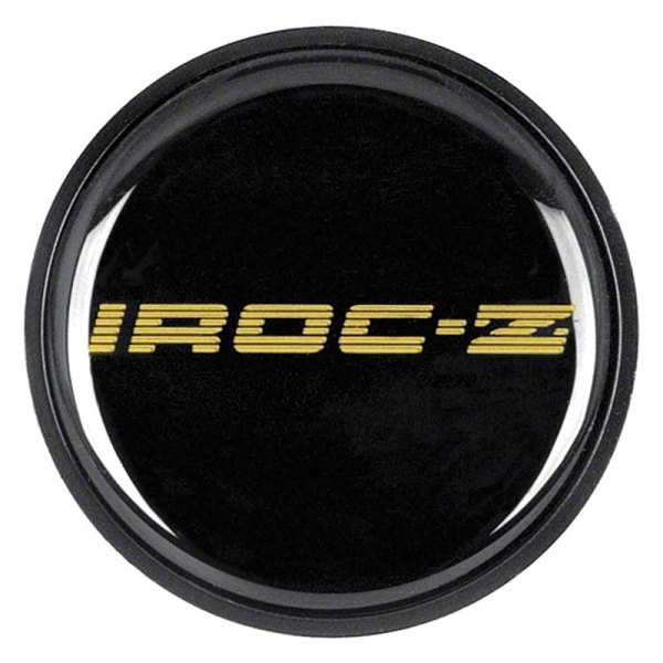 OER® - Black Wheel Center Cap Emblems With IROC-Z Style Logo