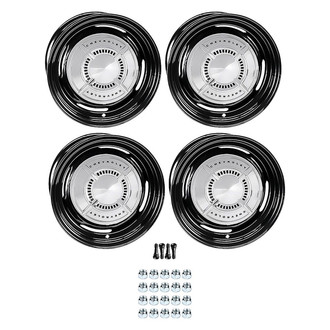 OER® - Dog Dish Style Black 14x6 Steel Factory Wheel Set