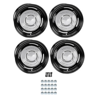 OER® - Dog Dish Style Black 15x7 Steel Factory Wheel Set