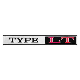OER® - "Type LT" Chrome/Black/Red Adhesive Backed Sail Panel/Rear Panel Emblem
