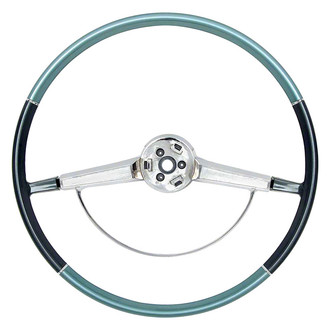 OER® - 2-Spoke Two-Tone Blue Steering Wheel with Horn Ring