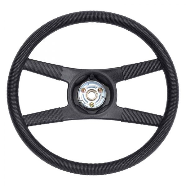 OER® - 4-Spoke Rope Wrapping Design Black Steering Wheel