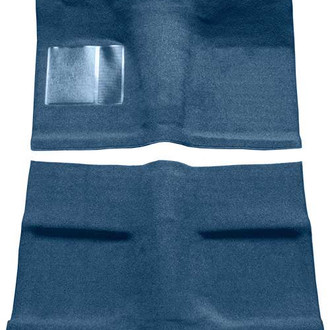 OER® - Ford Blue Molded Loop Replacement Passenger Area Carpet Kit with Mass Backing