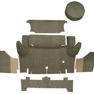 OER® - Ivy Gold Molded Loop Replacement Trunk Area Carpet with Boards