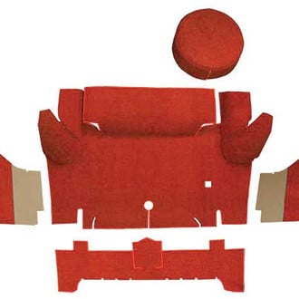 OER® - Red Molded Loop Replacement Trunk Area Carpet with Boards