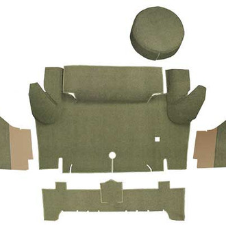 OER® - Ivy Gold Molded Loop Replacement Trunk Area Carpet with Boards