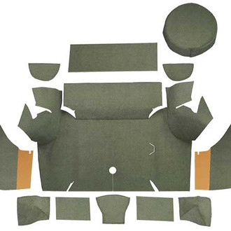 OER® - Ivy Gold Molded Loop Replacement Trunk Area Carpet with Boards