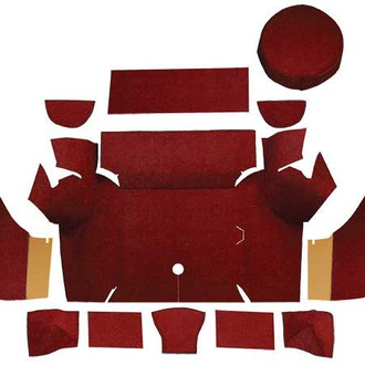OER® - Maroon Molded Loop Replacement Trunk Area Carpet with Boards